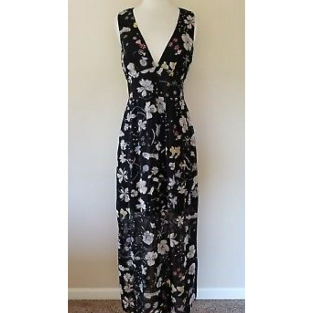 Black floral Maxi Dress